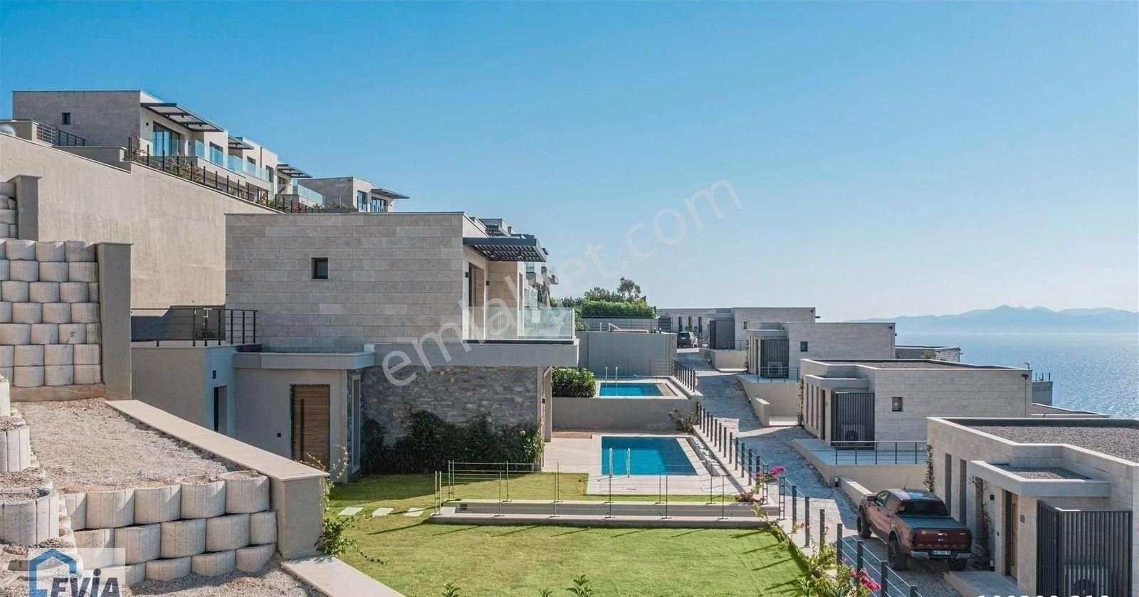 Bodrum Koyunbaba Satılık Villa Bodrum Gümüşlük Deniz Manzaralı Özel Havuzlu Satılık 4+1 Villa