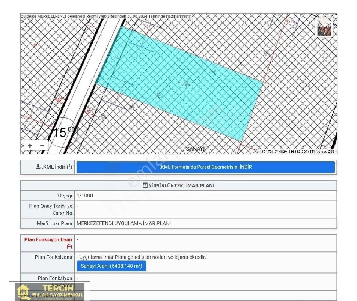 Merkezefendi Hacıeyüplü Satılık Sanayi İmarlı 6400 M² Sanayi İmarlı Hacıeyüplü