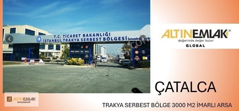 Çatalca Ferhatpaşa Sb Satılık Sanayi İmarlı Çatalca Serbest Bölge'de 3055 M2 İmarlı Sanayi Arsası