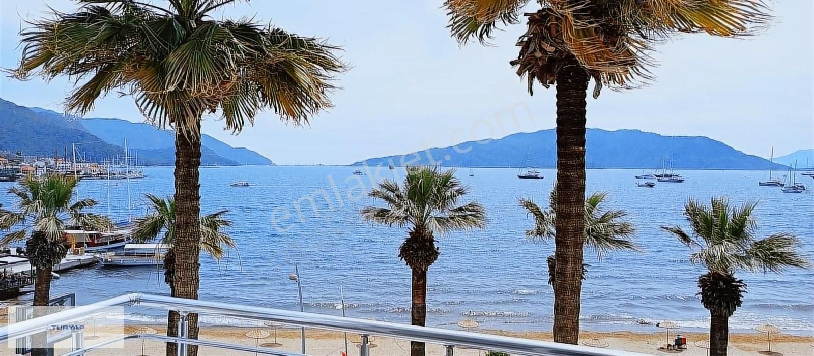 Muğla Marmaris Kiralık Yalı Dairesi DENİZ MANZARALI MASRAFSIZ VE ŞIK YALI DAİRESİ