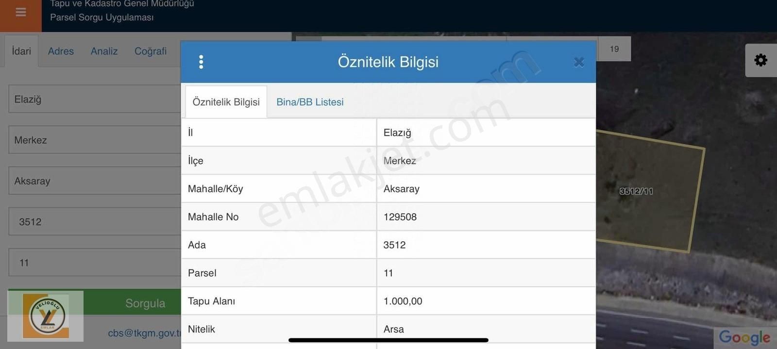 Elazığ Merkez Aksaray Satılık Ticari İmarlı ELAZIĞ GÜNEY ÇEVRE YOLUNA SIFIR SATILIK ARSA