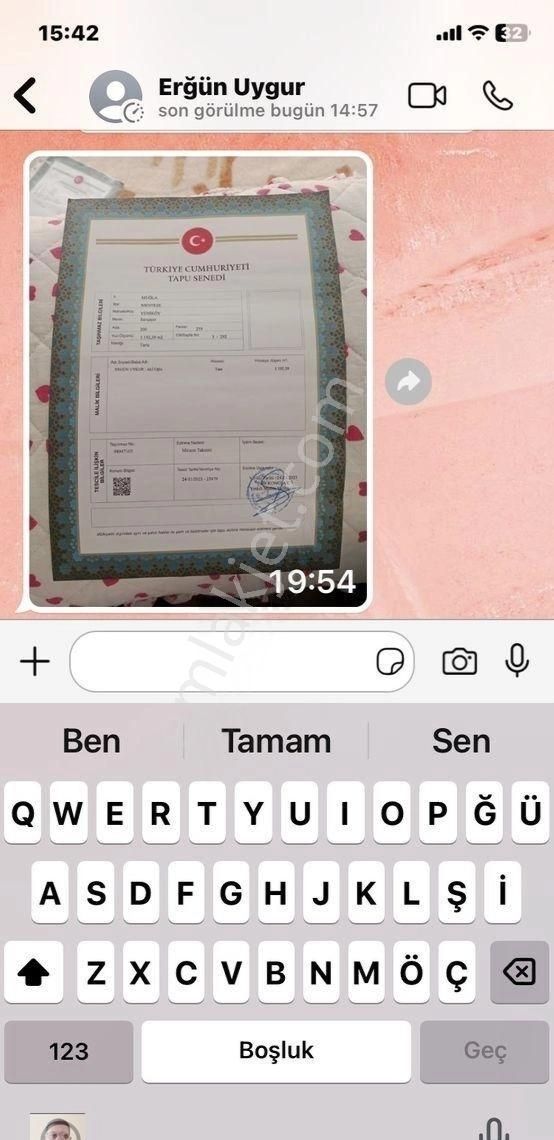 Menteşe Sarnıç Satılık Tarla Muğla Menteşe Sarınc Mahallesinde Satılık Bahçe