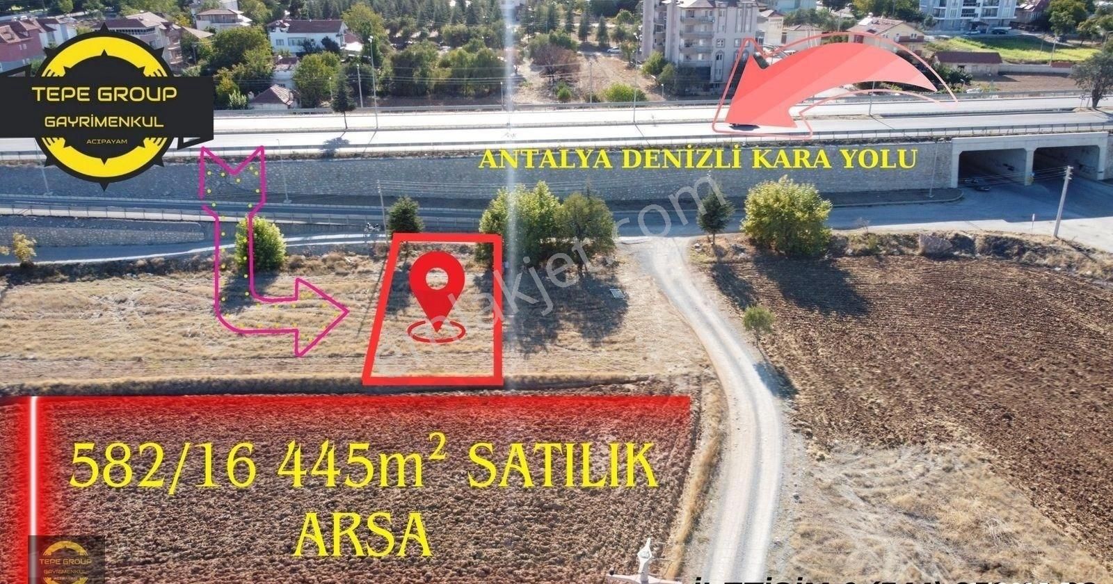 Acıpayam Aşağı Satılık Konut İmarlı ACIPAYAM'DA SATILIK 445 M² ARSA