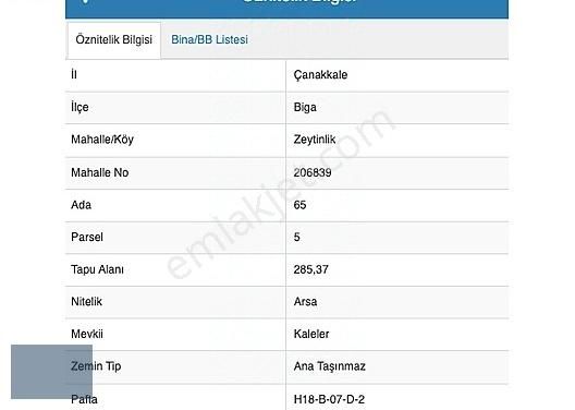 Biga Karabiga Bld. (Zeytinlik) Satılık Konut İmarlı ÇANAKKALE KARABİGA ZEYTİNLİKTE DENİZE YAKIN SATILIK ARSA