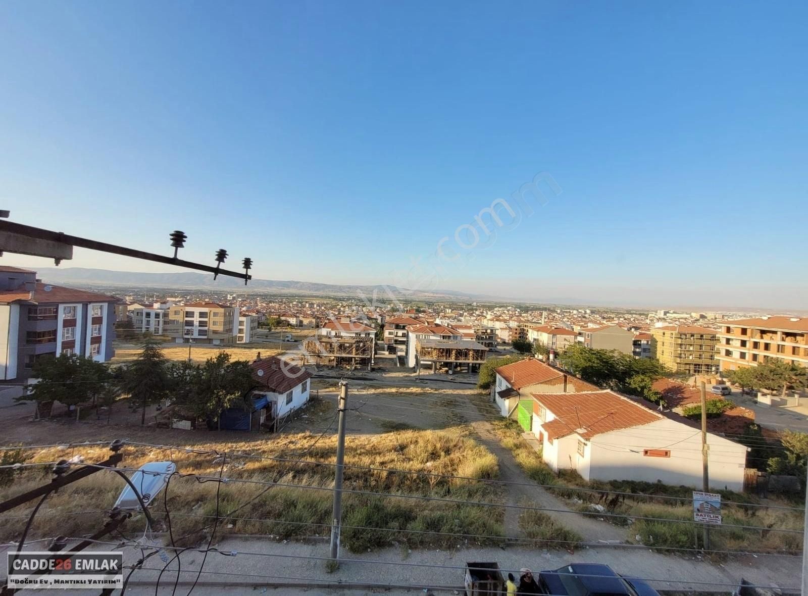 Odunpazarı Emek Satılık Daire Cadde26'dan Tarih Bulvarı Yakınında Panoromik Manzaralı Daire