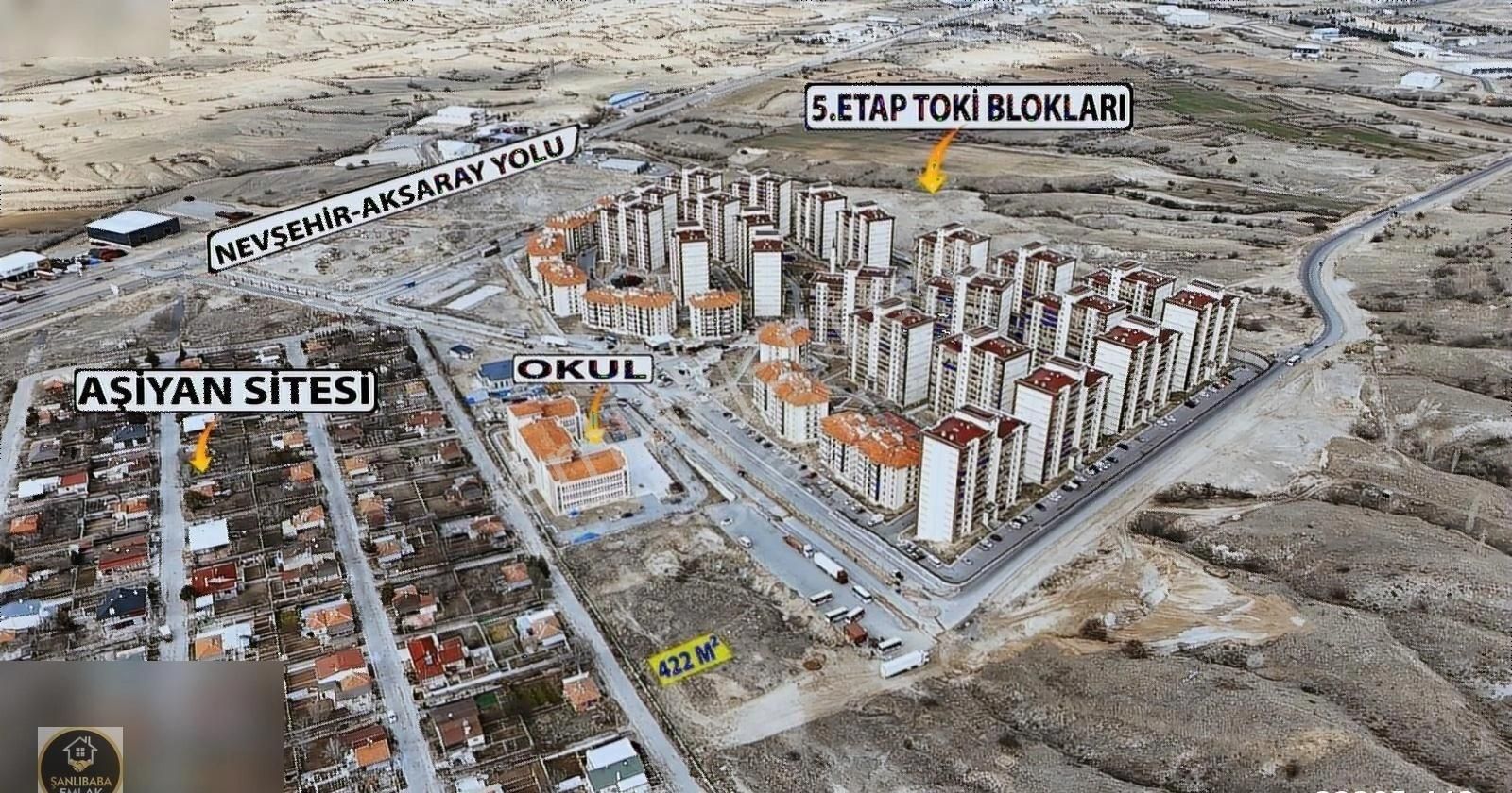 Nevşehir Merkez Bekdik Satılık Ticari İmarlı Şanlıbaba Emlak'tan Bekdik Mah. Tokiye Komşu Ticari+konut Arsası