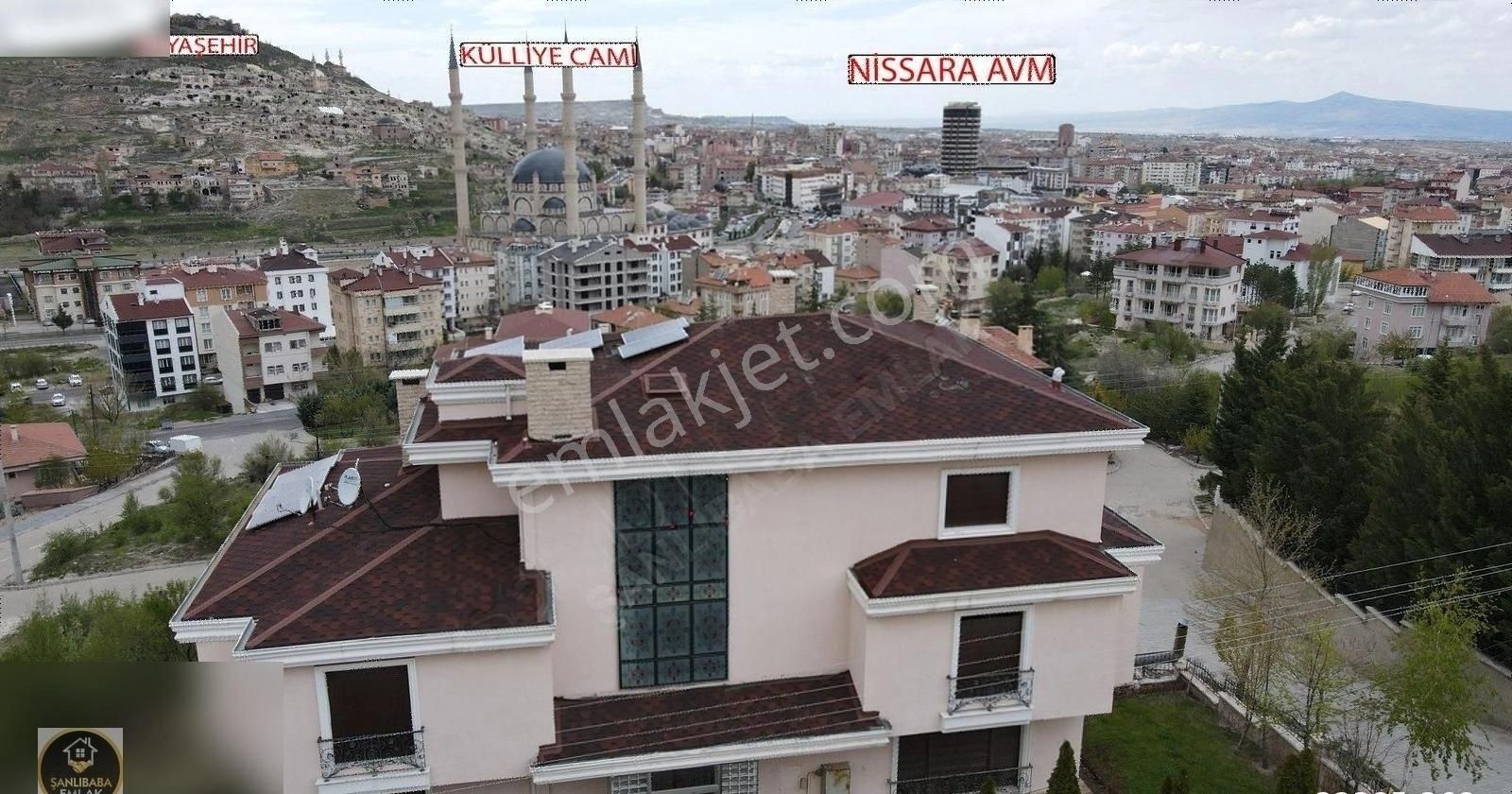 Nevşehir Merkez Fatih Sultan Mehmet Satılık Villa ŞANLIBABA EMLAK'TAN NEVŞEHİR MERKEZ KALE MANZARALI 4 KATLI VİLLA