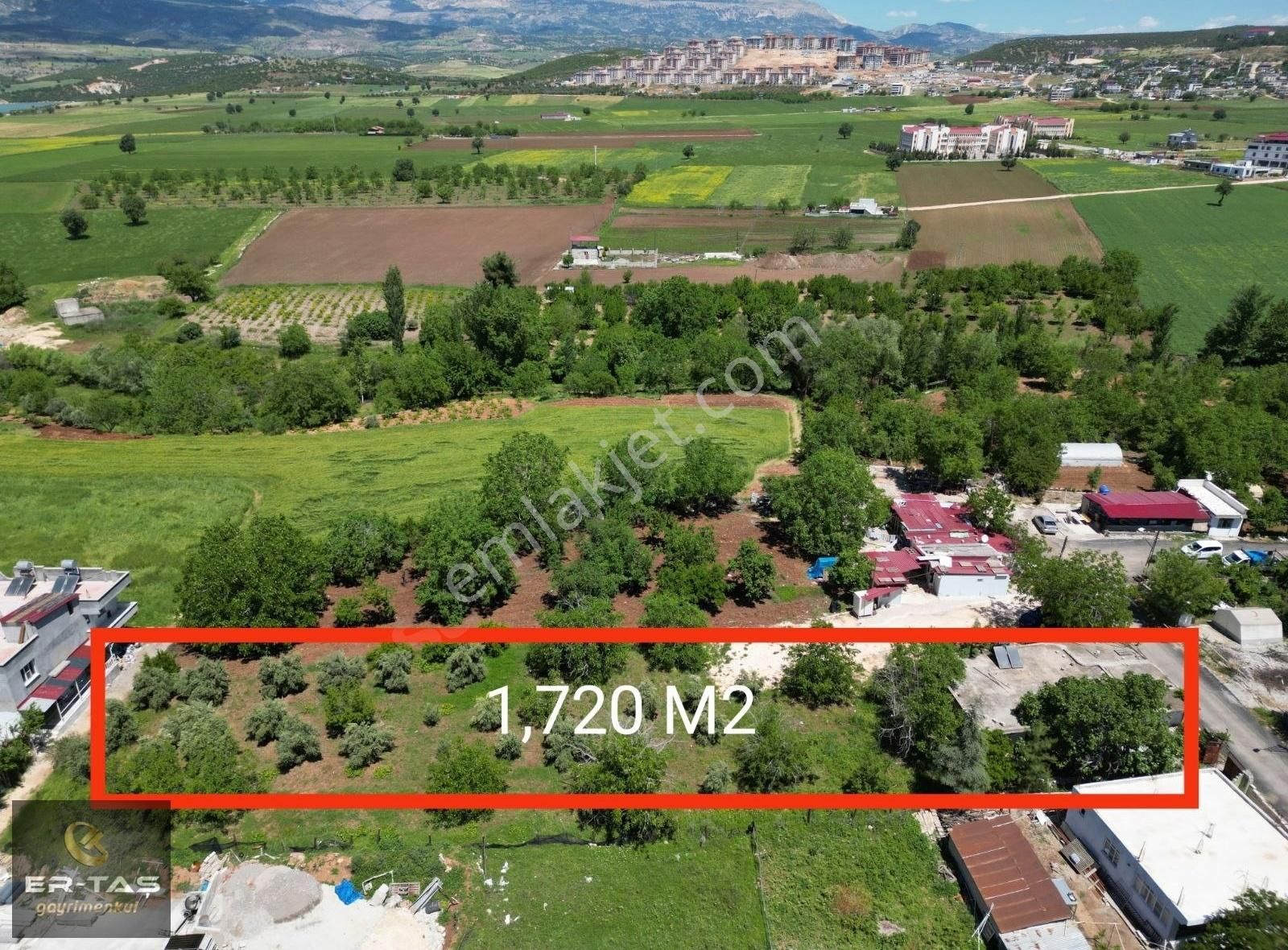 Pazarcık Ahmet Bozdağ Satılık Konut İmarlı ER-TAŞ'TAN PAZARCIK MERKEZDE 1720 M2 KONUT ARSASI