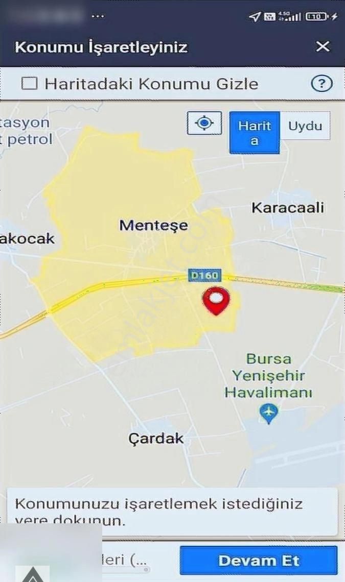 Yenişehir Menteşe Satılık Tarla My Ekipdenbursa Yenisehir Havaalani Yani Tam Yatirimlik Arazi