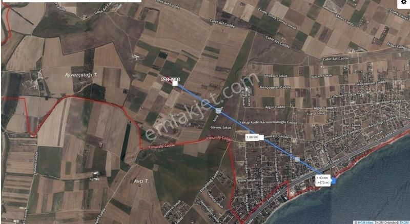 Silivri Gümüşyaka Satılık Tarla İstanbul Silivri Gümüşyaka Ereğli Yolunda 300m2 Tarla Sahile 2km