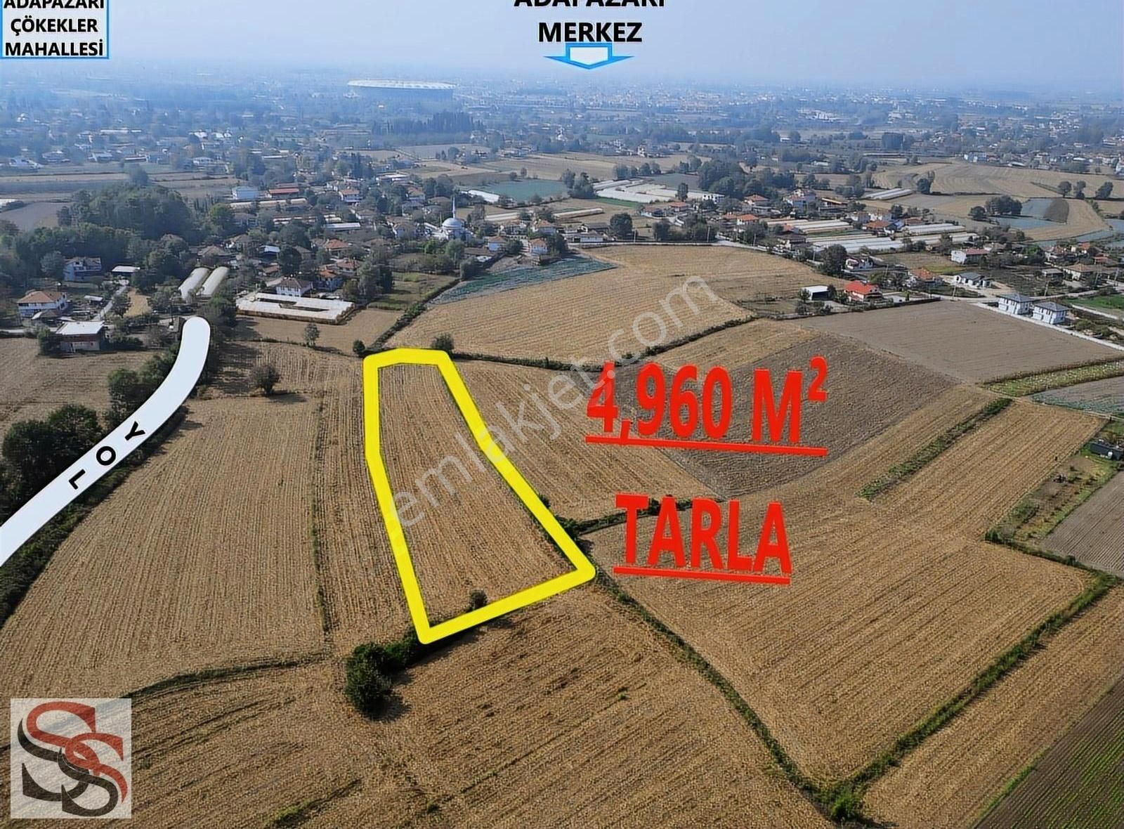 Adapazarı Çökekler Satılık Tarla Adapazarı Çökeklerde Yerleşik Alan İçinde 4,960 M² Tarla