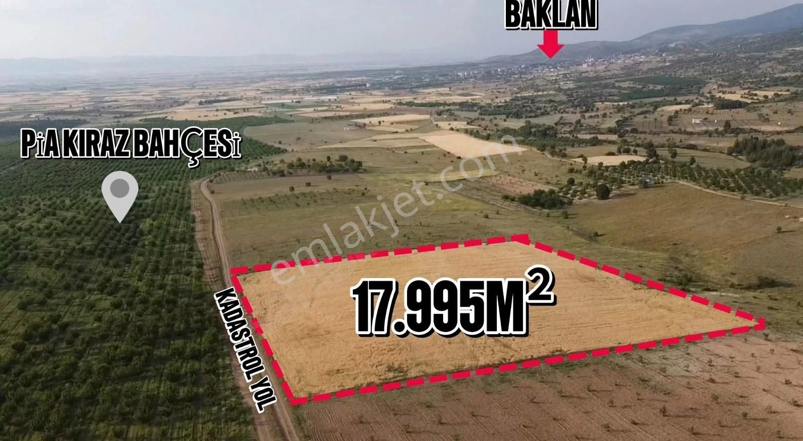 Baklan Gökpınar Satılık Tarla BAKLAN MERKEZDE 18 DEKAR TARLA