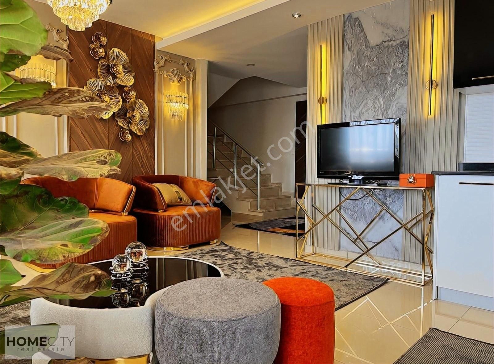 Alanya Cikcilli 3+2 230m2 Dubleks Açık Kapalı Havuz Sauna Hamam - Görsel 14