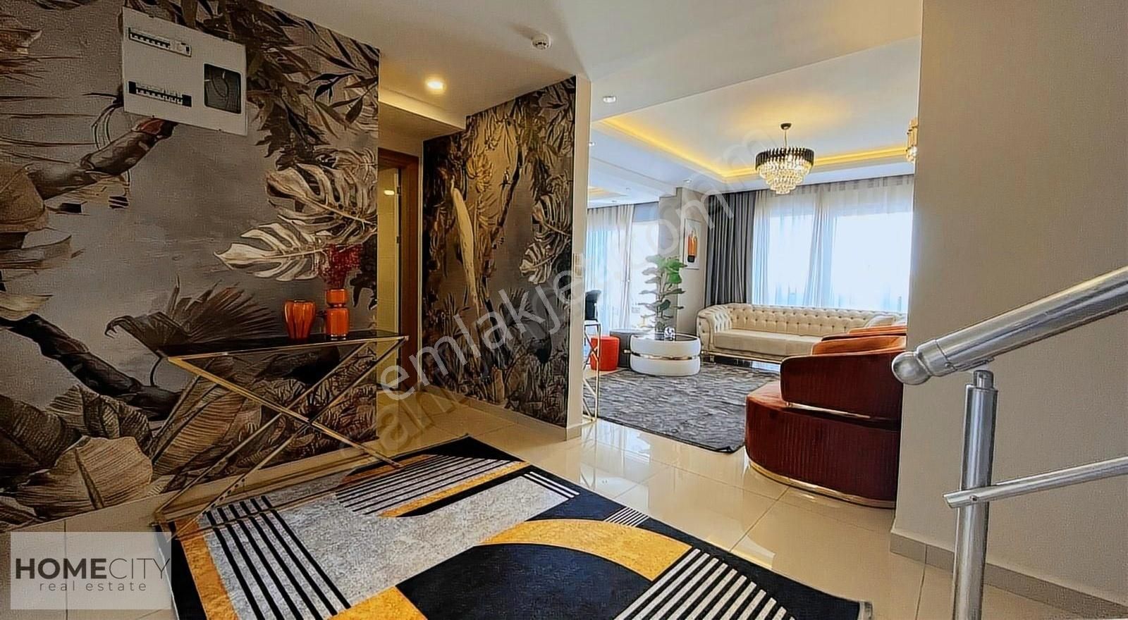 Alanya Cikcilli 3+2 230m2 Dubleks Açık Kapalı Havuz Sauna Hamam - Görsel 26