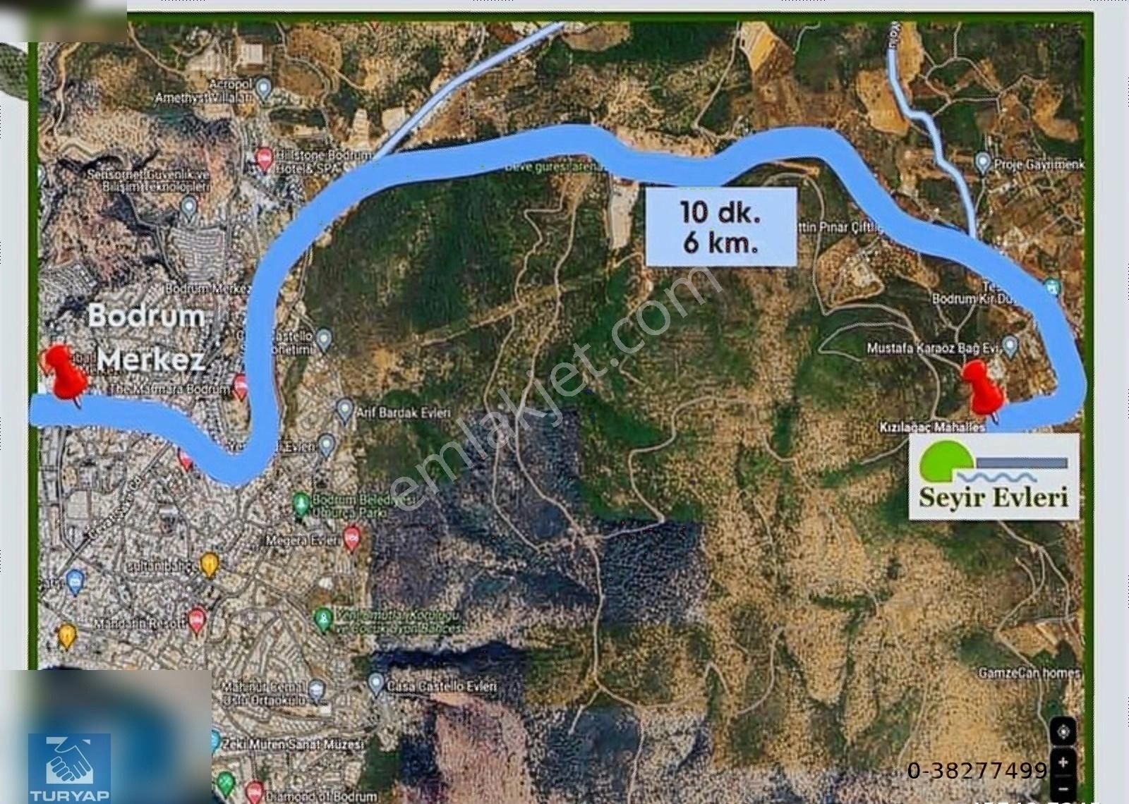 Bodrum Kızılağaç Satılık Villa BODRUM KIZILAĞAÇ'da 600 m2 arsa içerisinde 4+1 villa