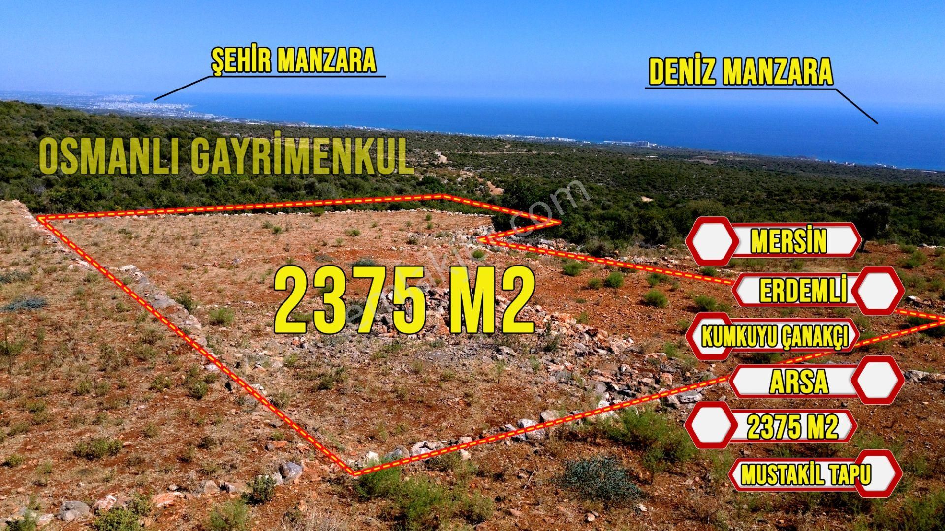 Erdemli Ayaş Satılık Konut İmarlı  ERDEMLİ KUMKUYU ÇANAKÇI SATILIK 2375 M2 ARSA