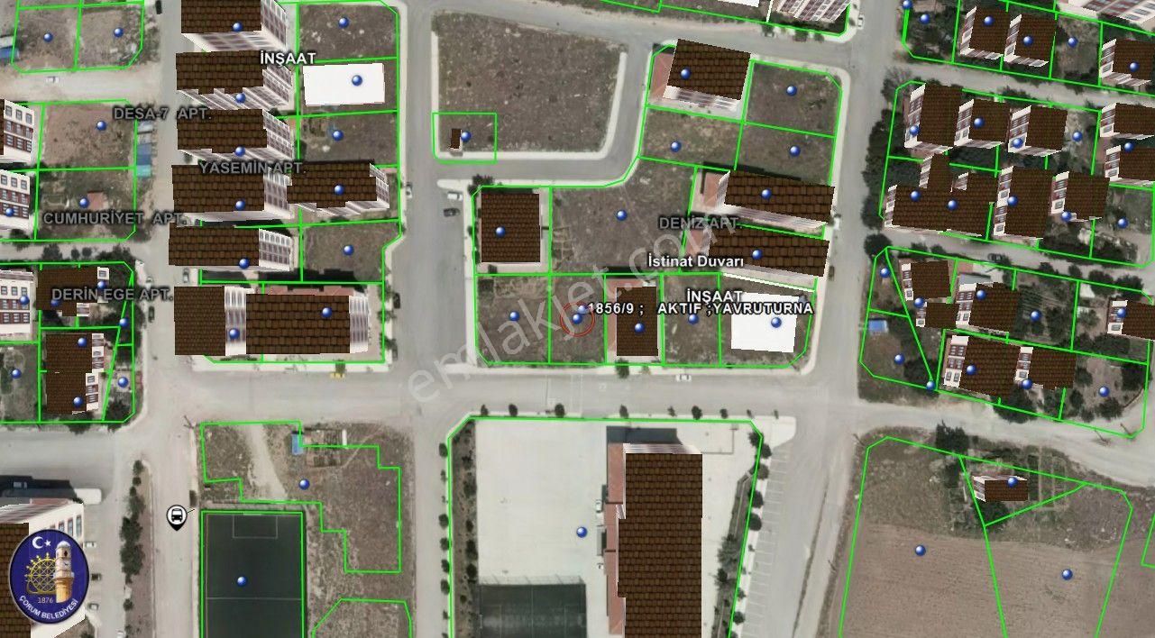 Çorum Merkez Bahçelievler Satılık Konut İmarlı  bahçelievler mahallesi ceylan maket arkası satılık 402m2 arsa