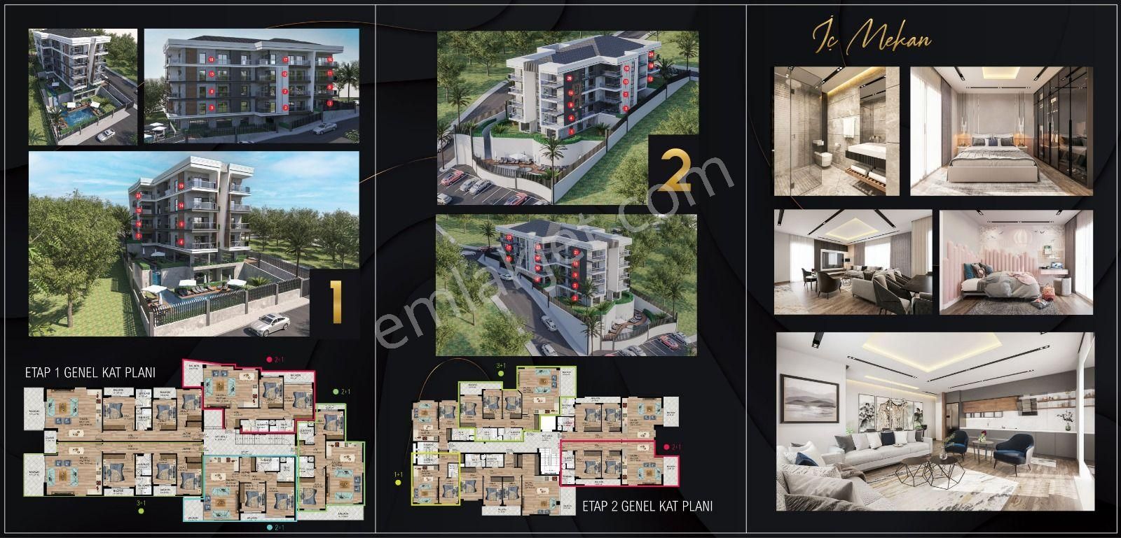 Kuşadası Değirmendere Mevkiinde 2+1 Ve 3+1 Fulpanoramik Deniz Manzaralı Lüx Daireler - Görsel 22