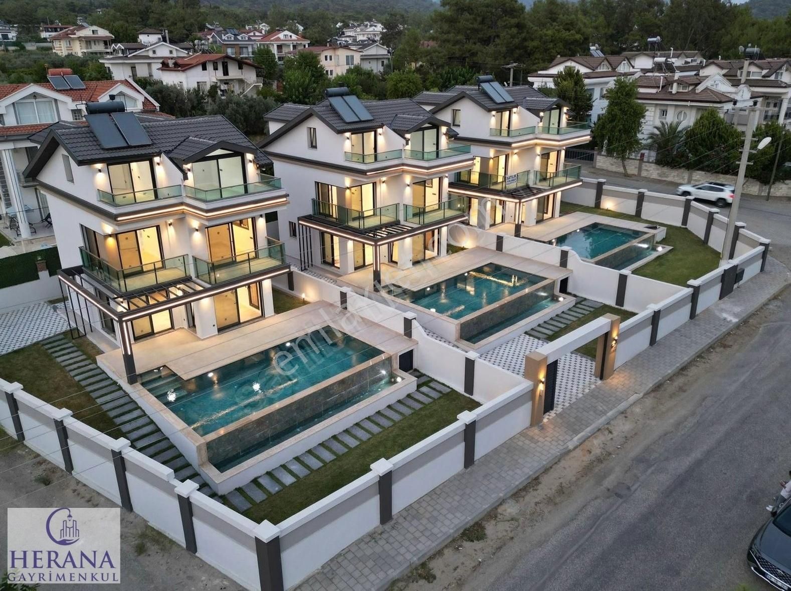 Fethiye Çiftlik Satılık Villa ÇİFTLİK'TE LÜKS VE MODERN 4+1 MÜSTAKİL VİLLALAR