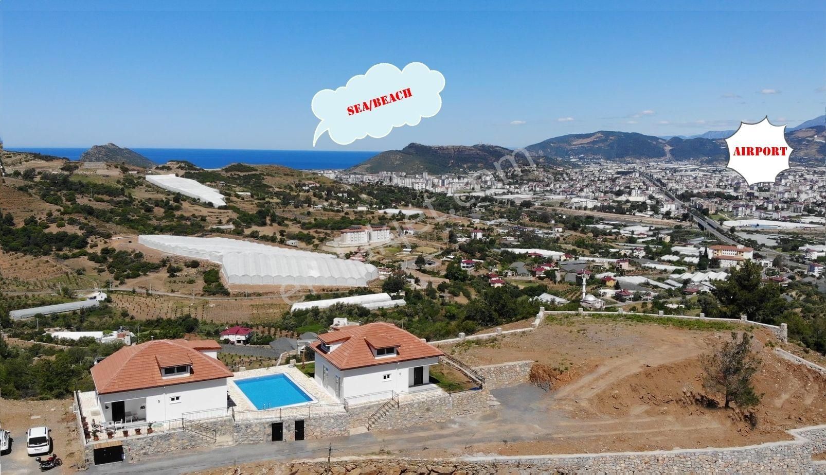 Gazipaşa Ekmel Satılık Villa  FOR SALE 2 VILLAs WITH GREAT VIEW/ SATILIK MUHTEŞEM MANZARALI 2 ad. VILLA