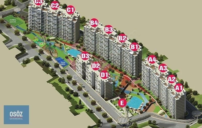 Esenyurt Güzelyurt Satılık Daire Milpark Sitesinde 1+1 Uygun Fiyat, Boş, Ara Kat Daire