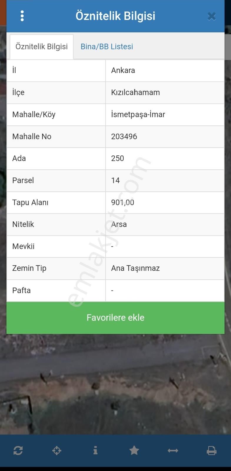 Kızılcahamam İsmetpaşa Satılık Konut İmarlı Ankara Kızılcahamam İsmetpaşa Mahallesinde 901 M2 Satılık Arsa