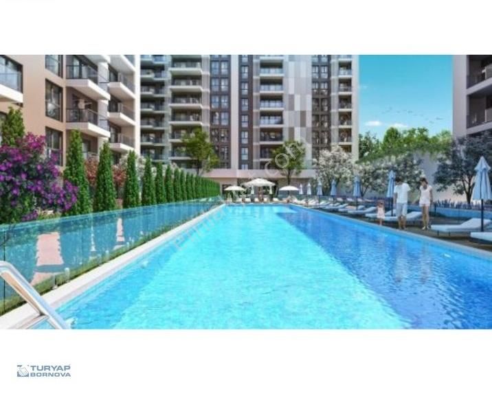 Bornova Kazımdirik Satılık Daire Park Yaşam Bornova'da Havuz Cepheli Satılık 2+1 Daire