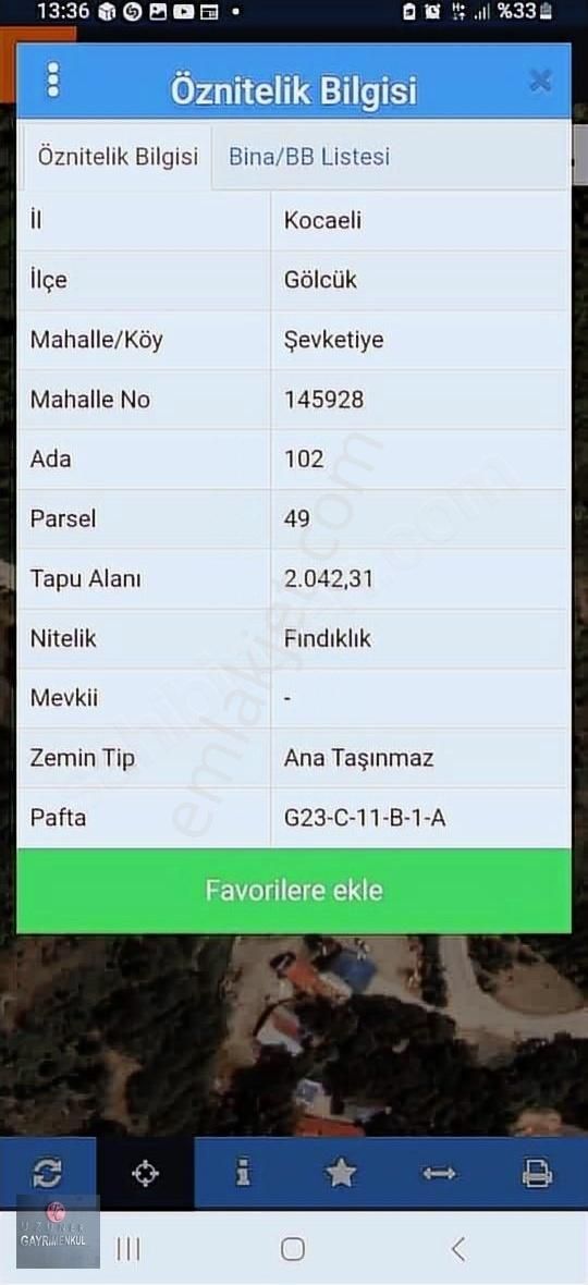 !!! Gölcük Şevketiye Köyünde %5 İmarlı Satılık Arazi !!! - Görsel 4