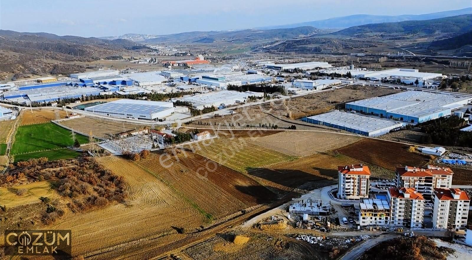 Bozüyük 4 Eylül Satılık Sanayi İmarlı Bilecik Bozüyük fabrikalar bölgesinde sanayi imarlı arsa