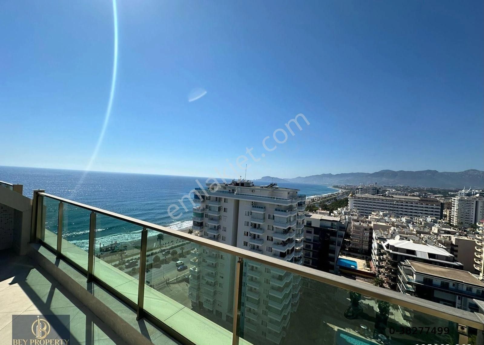 Alanya Mahmutlar Satılık Daire ALANYA MAHMUTLAR 3+1 234M2 FULL KALE VE DENİZ MANZARALI DAİRE !!