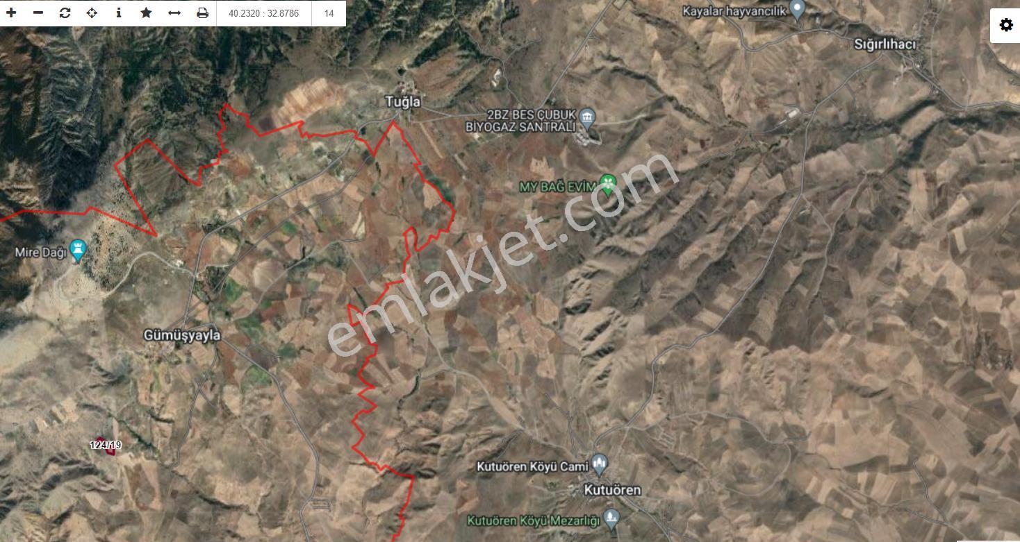 Sahibinden Ankara Çubuk Gümüşyayla Mah. Müstakil Tapulu Tarla 8282,49 M2 - Görsel 4