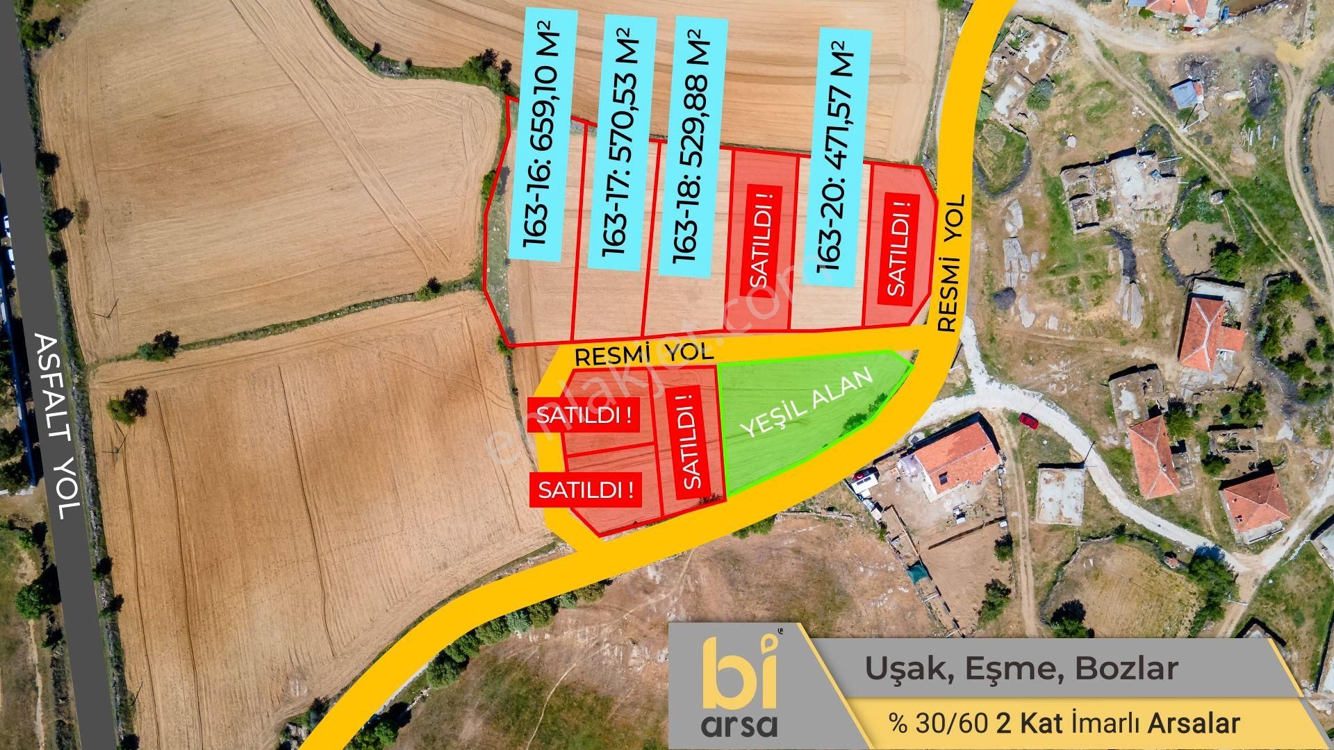 Biarsa Farkıyla ! Uşak Eşme'de 471 M² İmarlı Müstakil Arsa - Görsel 26