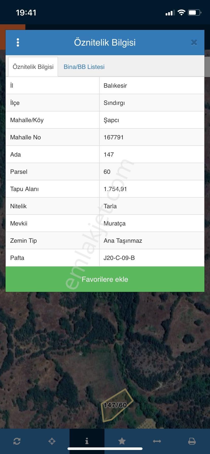 Sındırgı Şapçı Satılık Tarla Balıkesir Sındırgı Şapçı Da Fırsat Yatırımlık Tarla