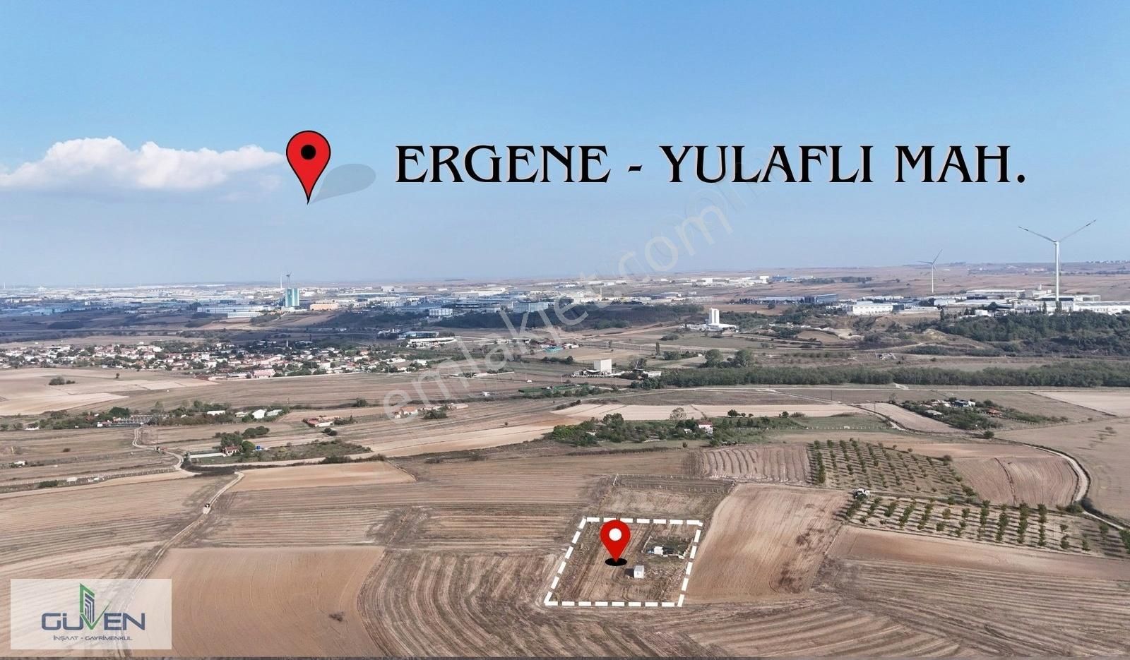 Ergene Yulaflı Satılık Tarla Güven'den Yulaflı'da İmar İçi 350m² Kupon Parselimiz Satıştadır.