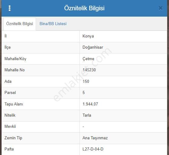 Doğanhisar Çınaroba Satılık Tarla  CETME CINAROBA ÇİFT CEPE YOLU OLAN TARLA.DOGANHİSARA EN YAKIN MAHALLE.