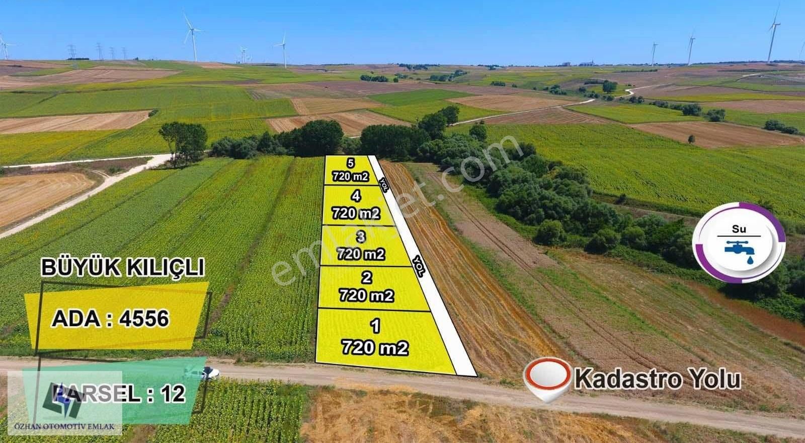 Silivri Büyük Kılıçlı Satılık Tarla SİLİVRİ BÜYÜKKILIÇLIDA SON PARSELLER 720M2 ETRAFI ÇEVRİLİ