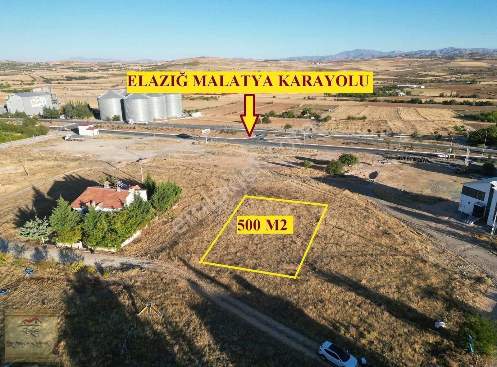 Elazığ Merkez Hankendi Köyü (Yeşilkent) Satılık Villa İmarlı HANKENDİ'DE MALATYA YOLUNA 100 MT MESAFEDE VİLLA ARSASI