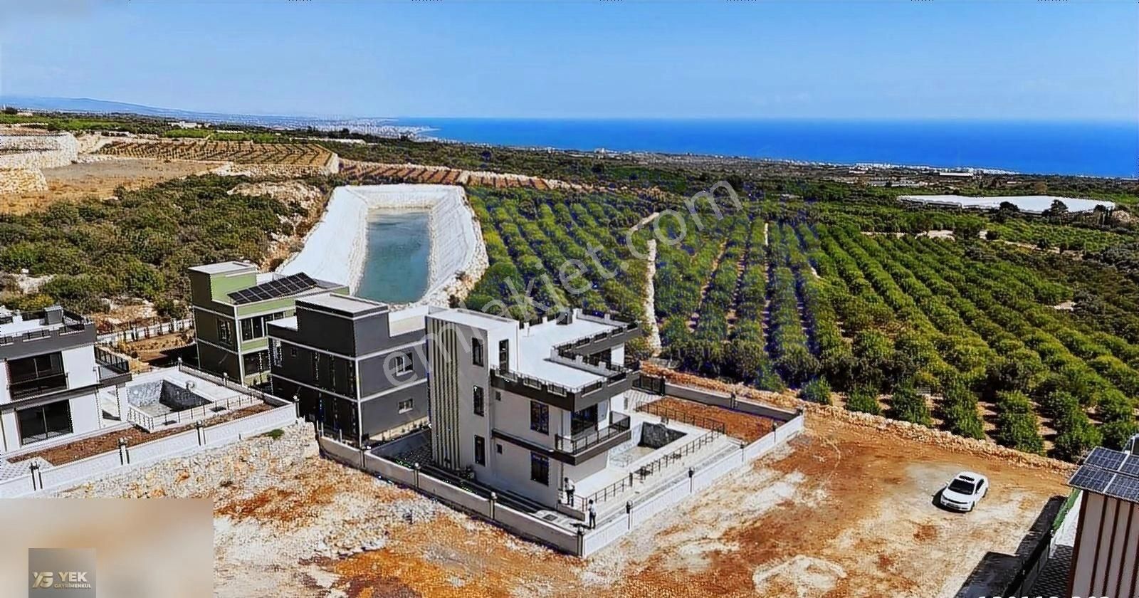 Erdemli Kumkuyu Merkezde Ful Deniz Manzaralı Dublex Villa - Görsel 4