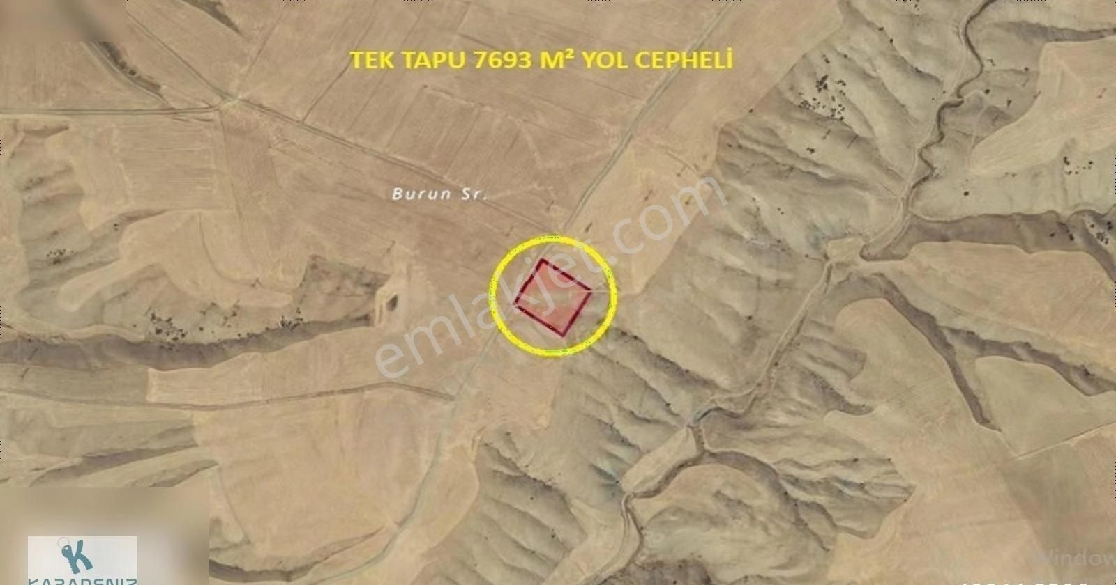 Gölbaşı Emirler Satılık Tarla EMİRLER YOL CEPHELİ 7693 M² TEK TAPU TARLA OTOBANA YAKIN