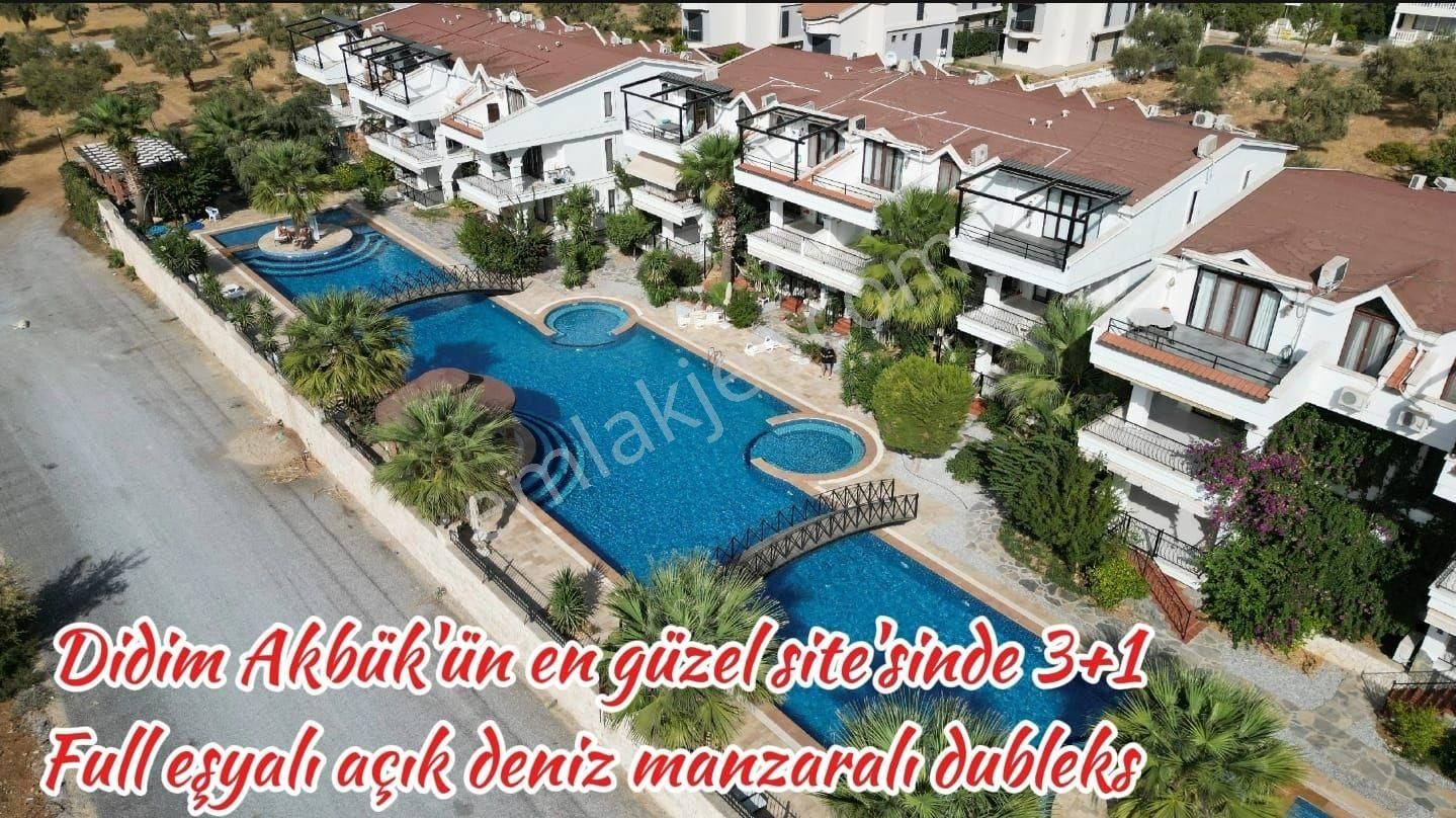 Didim Akbük Satılık Daire DİDİM AKBÜK'ÜN EN GÜZEL SİTESİNDE DENİZ MANZARALI 3+1 DUBLEKS 