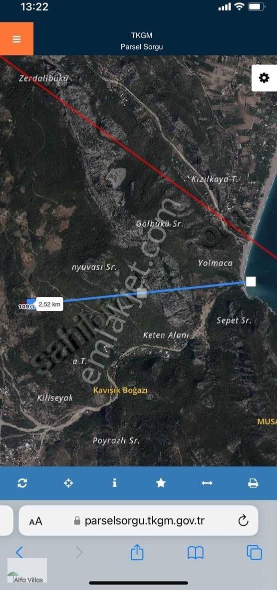 Kumluca Yazır Satılık Tarla ANTALYA OLİMPOS'DA 5 DÖNÜM SATILIK BUNGOLOV ARAZİSİ