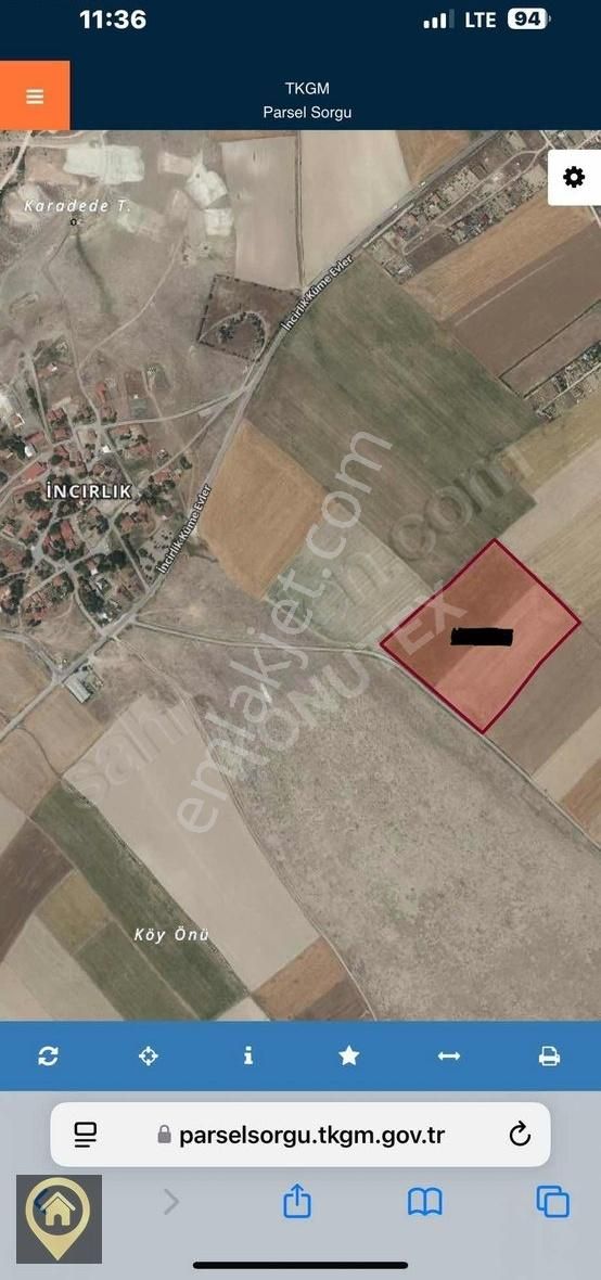 Sincan İncirlik Satılık Tarla Yenikent İncirlik'te 26,000 M2 Satılık 1/2 Tarla