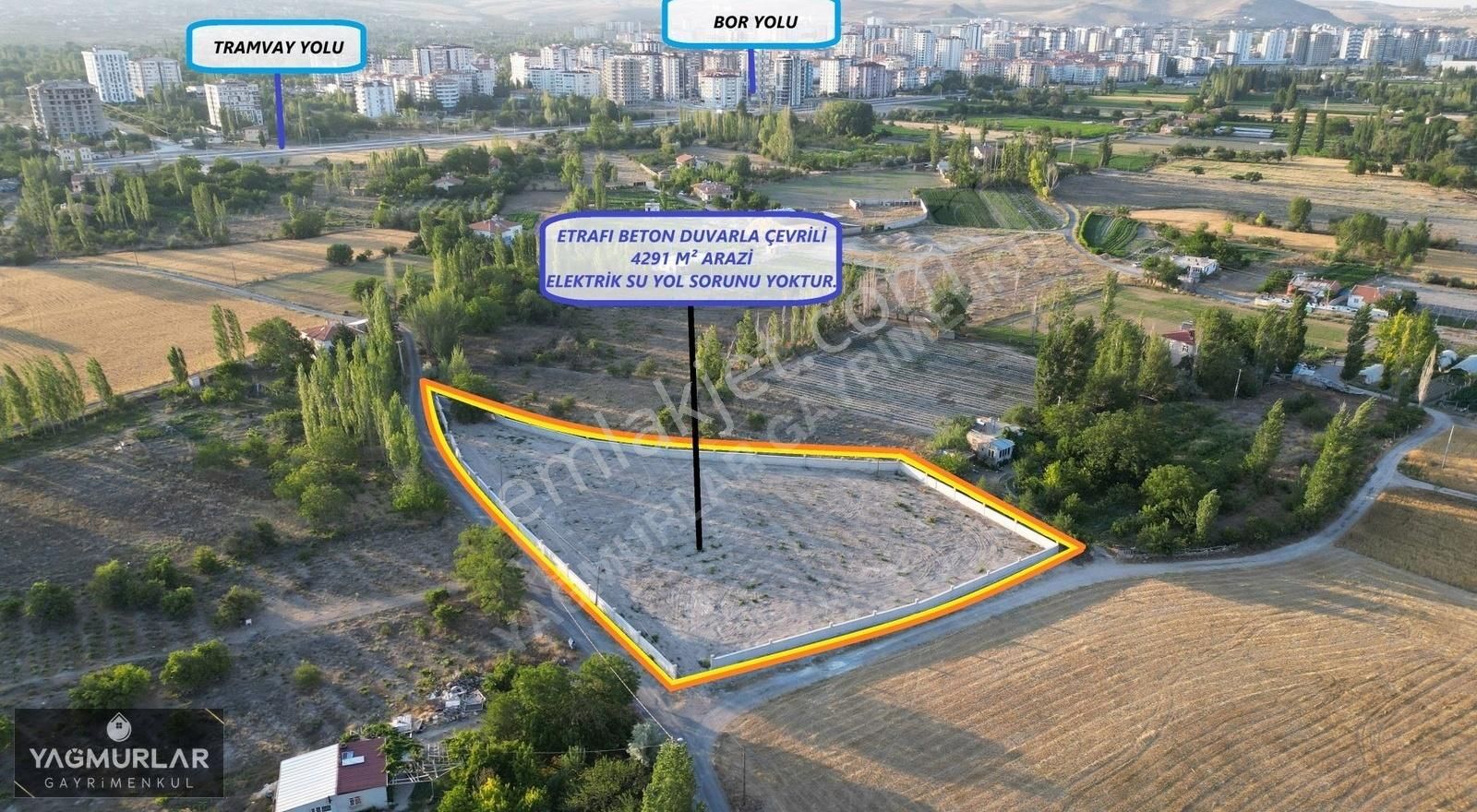 Niğde Merkez Aşağı Kayabaşı Satılık Bağ & Bahçe YAĞMURLAR GAYRİMENKUL'DEN 4291 M² İMARA YAKIN SATILIK HARİKA BAĞ