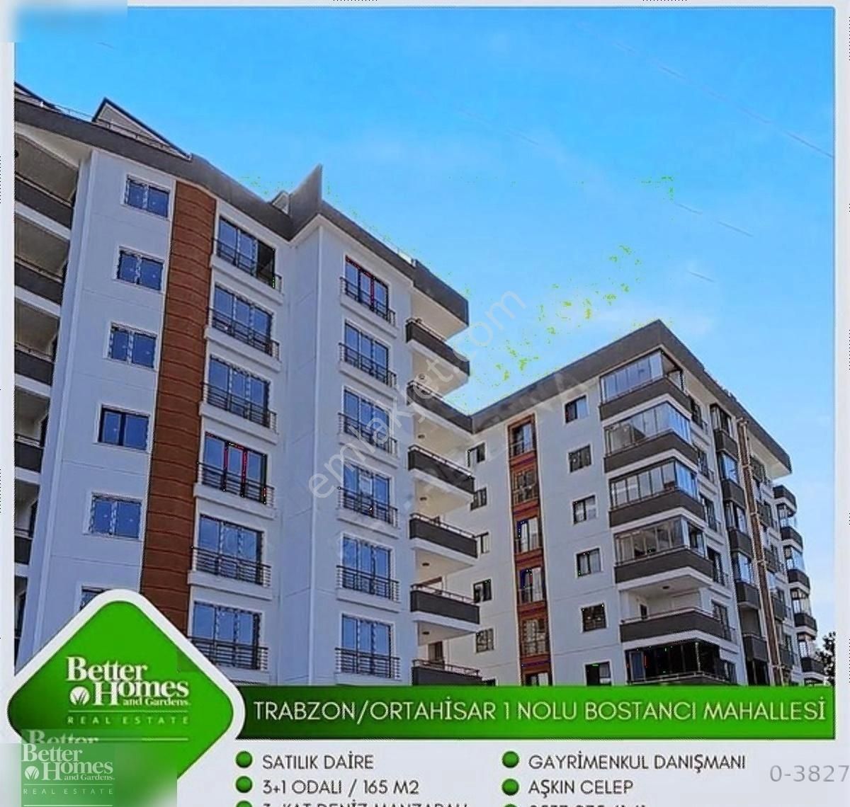 Ortahisar 1 Nolu Bostancı Satılık Daire MODERN YAPİLİ SİTE KACİRMAYACAK FIRSAT DAİRE