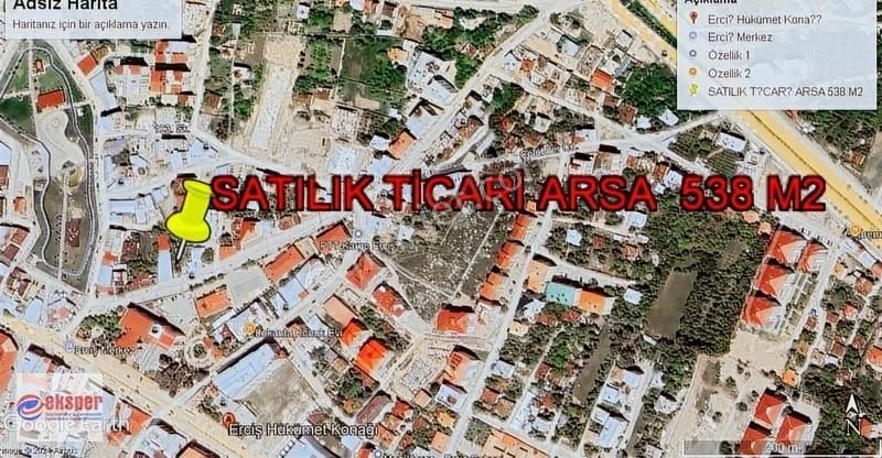 Erciş Salihiye Satılık Ticari İmarlı ERCİŞ SALİHİYEDE SATILIK 538 M2 TİCARİ ARSA