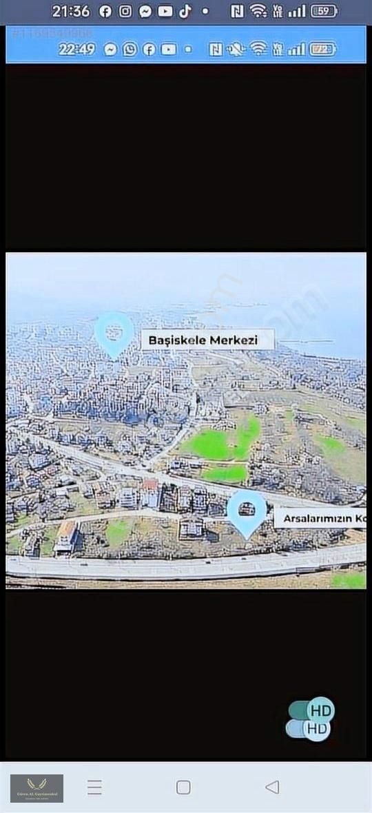 Başiskele Yeşilyurt Satılık Ticari İmarlı Başiskele Yeşil yurt mh 530 M2 arsa