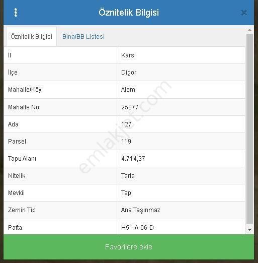 Digor Alem Köyü Satılık Tarla  Sahibinden Kars Digor Alem Köyünde 4.714 m2 Müstakil Tarla