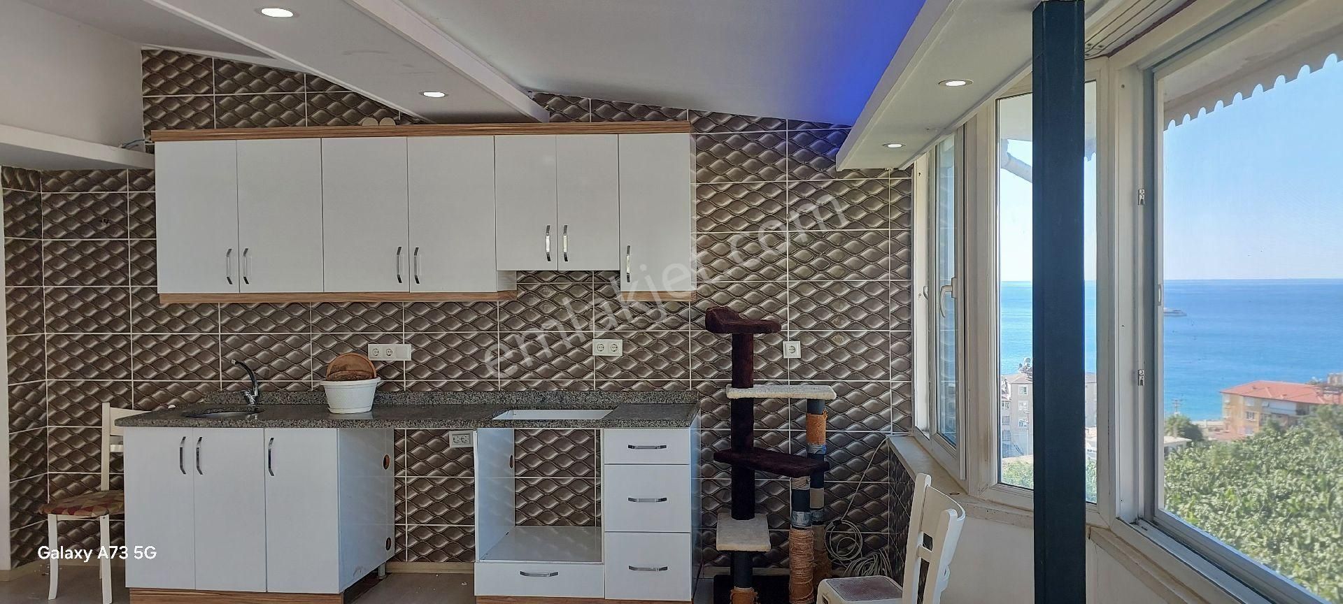 Alanya Dinek De Süper Deniz Manzaralı 2+1 Kiralık Daire - Görsel 9