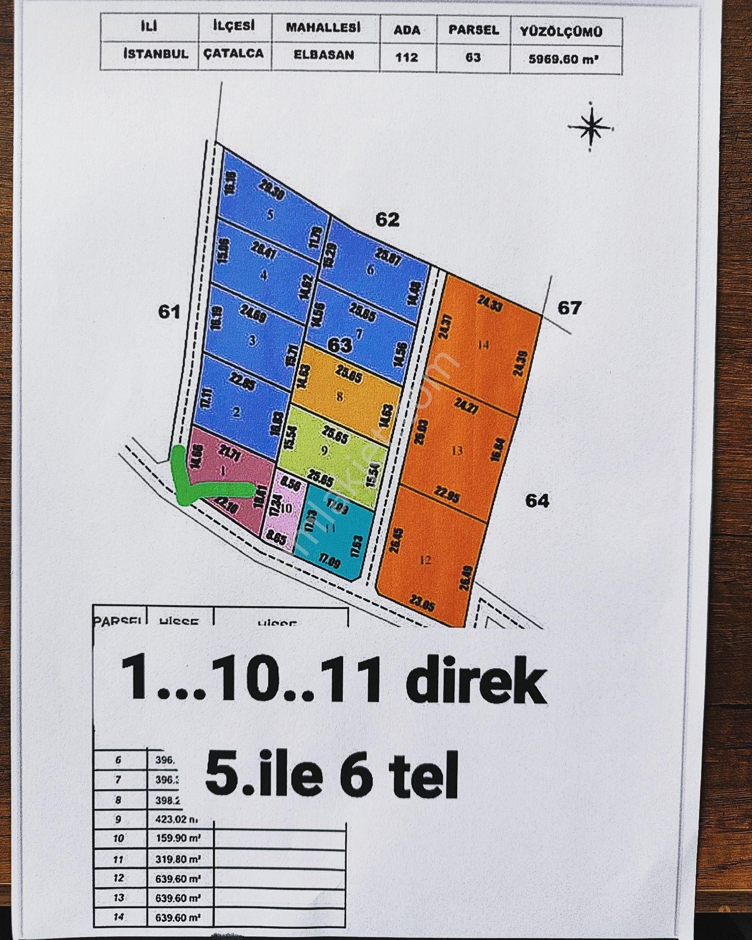 Çatalca Elbasan Satılık Tarla Çatalca Elbasan'da Satılık 371m² Tarla