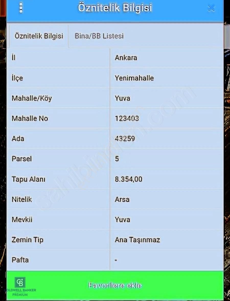 Yenimahalle Turgut Özal Satılık Ticari İmarlı Satılık Konut +ticari 3.158.58 M2 Kupon Arsamız